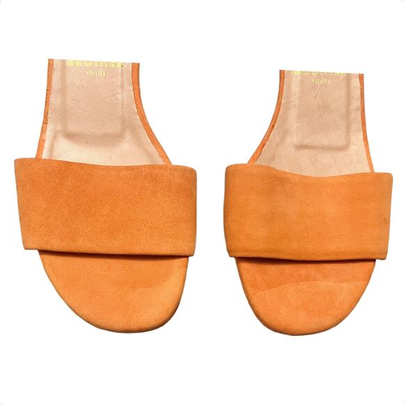 BROTHER VELLIES Solt Slides Guava Orange Suede Sandals Mules Open Toe Leather 7 - Picture 4 of 9
